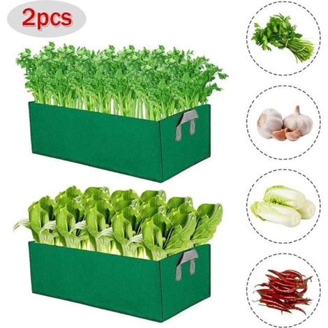 Set di 2 sacchi per piante da giardino impermeabili in tessuto non tessuto (1/5)