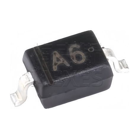 Changdian/Changjing BAS316, A6 screen printing, SOD-323, 75V/250mA, surface mount switching diode chip, electronic component, 5 pieces per pack.