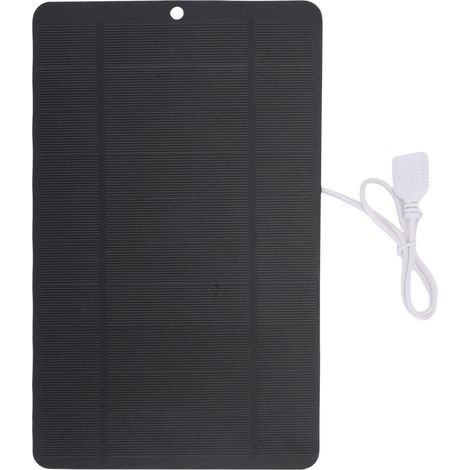 Ortviai Panneau Solaire Portable 10 W 5 V en Silicium Monocristallin pour Smartphone et Tablette (1/5)