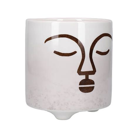 KitchenCraft Mini Planter Terracotta Face Design (1/5)