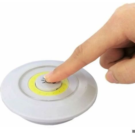 Lumiere Sous Meuble COB - LED 1 W - Telecommande Sans Fil - Dimmable - Pour Cuisine Armoire Chambre Placard - Blanc - 80-120 Lm - Alimentation Pile AAA (1/5)