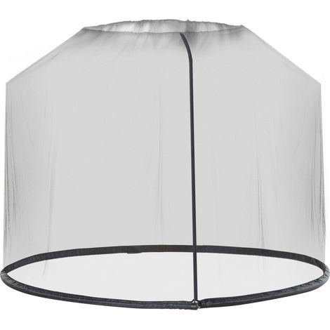 Mosquitera para sombrillas de 3 m con cremallera y tubo de agua.