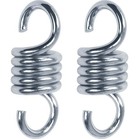 2 pièces Crochets de Suspension 317,5 Kilogram Poids Ressort de Hamac Supporté Chaise à Ressort pour Chaises de Porche Balançoires à Suspendre