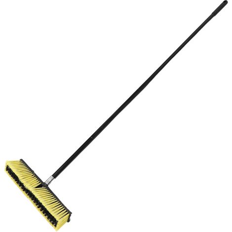 Balai Brosse Extérieur Professionnel 80 CM Tête Filetée en Alliage D’Aluminium Humide et Sec pour Sols Extérieurs de Jardin Robuste pour Terrasse Allée et Garage 1 (1/5)