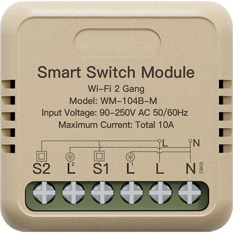 Tuya WiFi Smart Dimmer, DIY-Modul für Lichtschalter, Fernsteuerung von Haushaltsgeräten, kompatibel mit Google Assistant