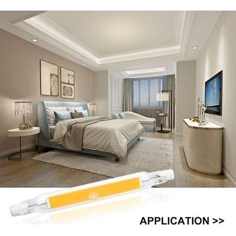 5W R7S 78MM Ampoule LED de J78 COB filament, 500 lumens 360 degrés, ampoule halogène 30W 48W 50W équivalent, parfait pour maison, cuisine, pièce, balcon, bureau, etc H593 (1/5)