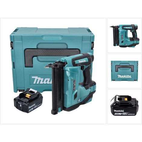 Makita DBN 500 F1J Akku Stauchkopfnagler 18 V 15-50 mm + 1x Akku 3,0 Ah + Makpac - ohne Ladegerät