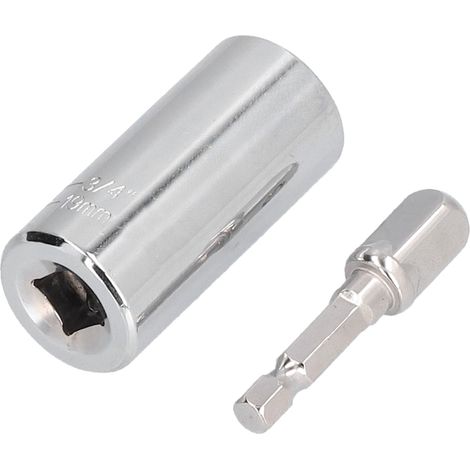 1/4‑3/4in Douille Universelle Multifonction Adaptateur pour Perceuse avec Queue Hexagonale 1/4in Kit Outils (1/5)
