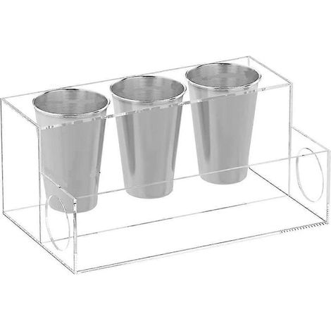 Organizer aus Acryl für Haarstyling-Accessoires auf der Arbeitsplatte, Haartrockner und Stylingständer, Aufbewahrung für Make-up und Toilettenartikel