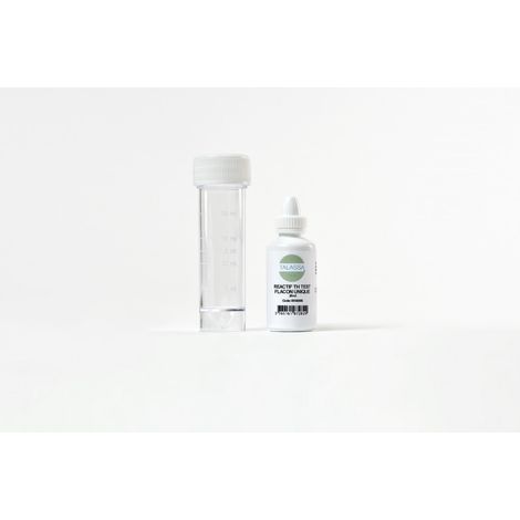 Talassa – Flacon test TH spécial adoucisseur – Mesure de la dureté de l'eau – 80 tests – Éprouvette incluse – Conditions idéales entre 8° et 15° TH