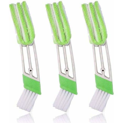 Brosse et Chiffon pour re 3pcs Nettoyeur Duster pour Ventilateur d'air Climatiseur Poussière Outil Claviers Double Tête (1/4)