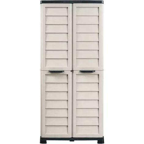 armadio alto bama "riponi" in resina sabbia 76x46x168 cm