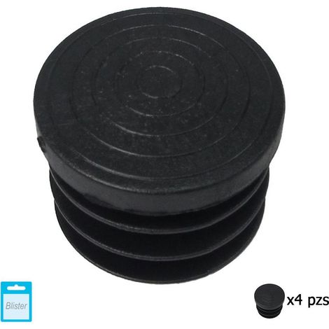 MAURER contera redonda interior negra 32mm. blister 4 piezas.