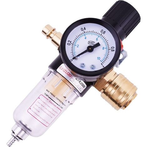 1/4"-Druckregler für Kompressoren, Luftfilter für Druckluftkompressoren und Druckluftwerkzeuge (1/5)