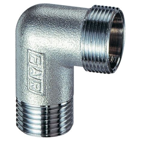 5260 - Gomito maschio cromato - Misura 3/4" x 22 con kit tenuta gomma 5260 34T22 (1/2)