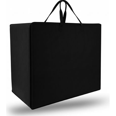 Aufbewahrungstasche für Decken, Kissen, VS95 67x120x42 cm Schwarz