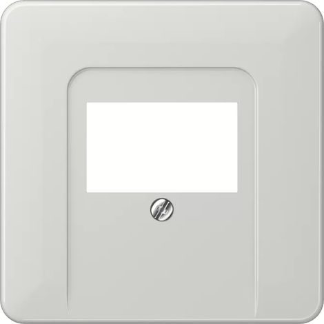 Jung Abdeckung für TAE-Anschlussdosen, 1fach, Thermoplast, Serie CD, lichtgrau CD 569 T LG