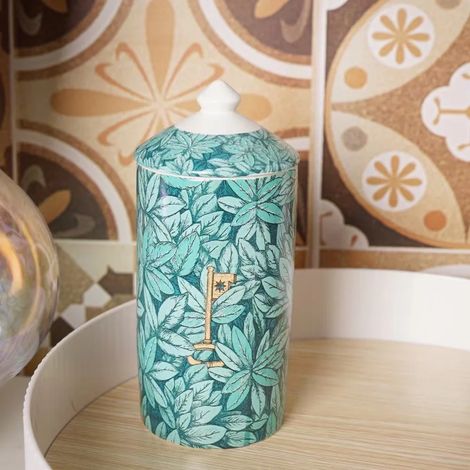 Boîte de rangement moderne en céramique pour bijoux, cosmétiques et cotons-tiges  bougeoir  objet de décoration/artisanat de bureau.