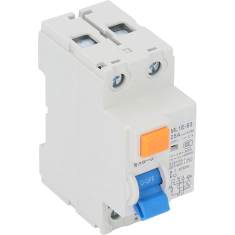 Miniatur-Leistungsschalter 1P+N Fehlerstromschutzschalter für technische Anlagen 25 A 230 V (1/5)
