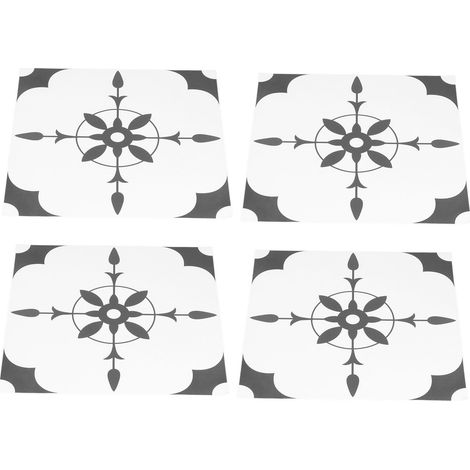 Lot de 4 autocollants muraux auto-adhésifs, papier peint et adhésifs antidérapants pour salle de bain et chambre à coucher. (1/5)