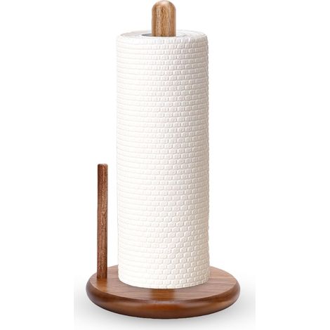 Porte-rouleau de cuisine en bois Asixxsix, support comptoir (1/5)