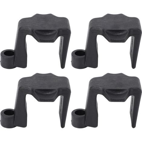 Clips de pare-chocs de bateau, 4 pièces, cintres de ponton en Nylon, crampons pour Rails carrés de 1 à 1.25 pouces, noirs. (1/5)
