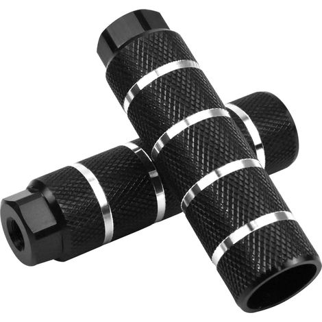 2 Repose-pieds vélo, Aluminium 6061, Antidérapant, Axe 10mm, BMX VTT (1/5)