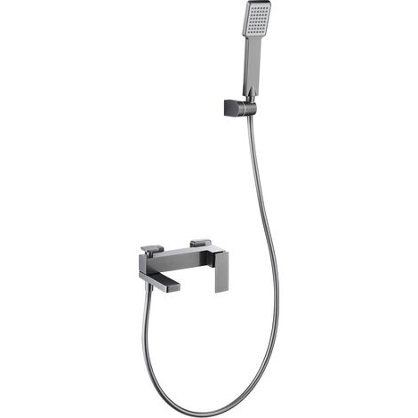 Kit baño / ducha monomando Pisa black gun metal