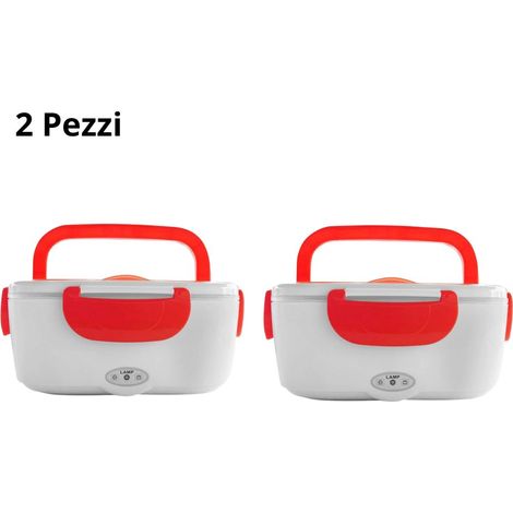 2 Pezzi Scaldavivande Elettrico Portatile Porta Pranzo Borsa Termica 06