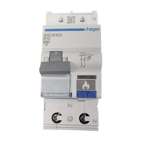 Hager ARC966D Interruttore di protezione incendio grigio 16 A