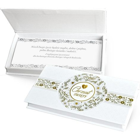 Caja decorativa de bautizo para billetes