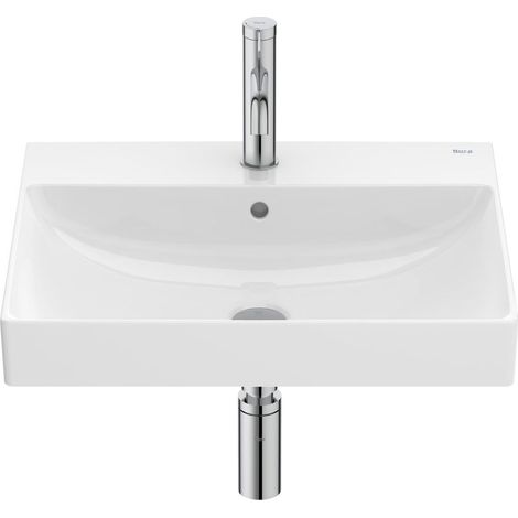 Lavabo de porcelana mural para pedestal o semipedestal ONA - ROCA Medidas: 550x460x160 mm