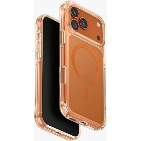 Funda UNIQ LifePro Xtreme para iPhone 17 Pro Max con carga Magclick, color naranja. (1/3)