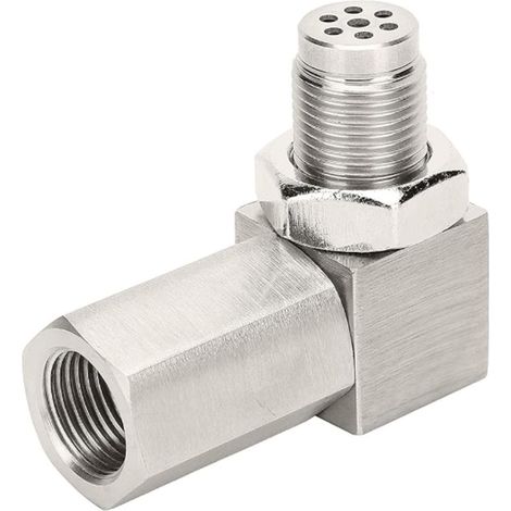 Extensión para sensor de oxígeno, M18 x 1.5, acero inoxidable, 90°, para eliminación de sonda lambda, adaptador para convertidor catalítico de coche/camión con código de error CEL.