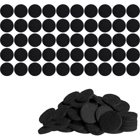 50 pièces de patins de chaise, protège-pieds de chaise, patins, patins en feutre, patins de chaise, patins de meubles, patins de meubles, patins en feutre (15 mm) (1/5)