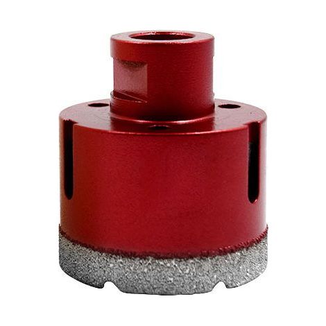 Foret diamanté avec filetage M14, foret à trous creux brasé haute performance pour carrelage/granit/marbre/porcelaine/verre/céramique (55 mm)
