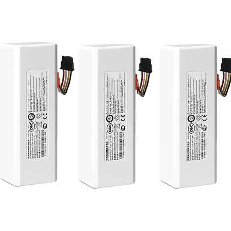 Batterie d'aspirateur robot, capacité 9800mAh, compatible avec le modèle Mijia 1C, 9800mAH-3PCS (1/2)