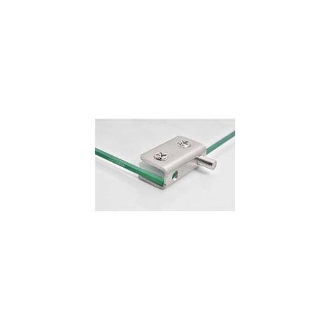 Lot de 2 charnières de porte en verre sans cadre, pince en acier inoxydable – (1/5)