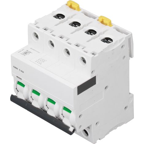 Miniatur-Leistungsschalter 4P 40A PA66 DIN-Schiene, automatischer Schalter, 400V Niederspannung, Abschaltvermögen 6000A (1/5)