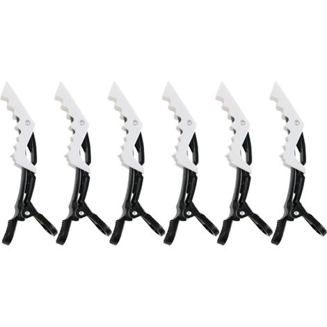 Pince Crocodile - Pour Coiffure et Coloration - Fixation Cheveux - 10 Pièces (1/5)