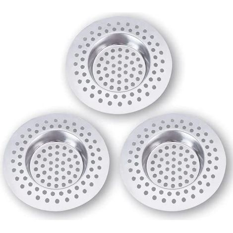 Filtre de douche crépine en acier inoxydable (lot de 3) (1/5)