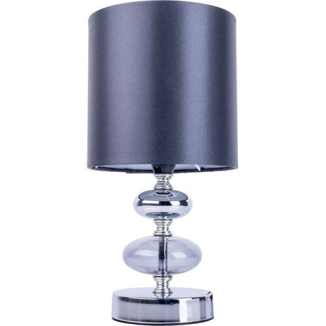 Naeve MALI Lampe de table avec abat-jour rond noir
