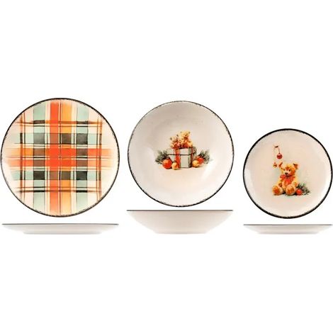 Servizio tavola Sweet Treasure 18 pezzi in stoneware Coupe