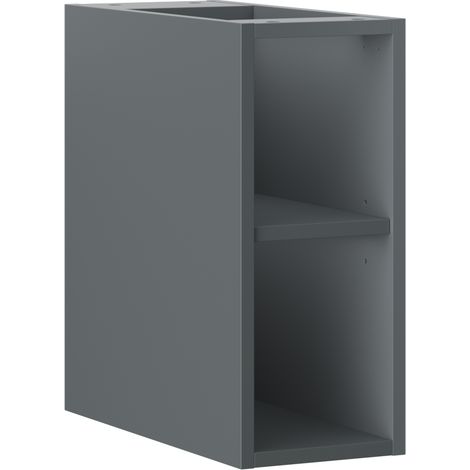 Mexen Box-A armario abierto con estante de 20 cm, grafito mate - 91AX2-0200-470-0-66 (1/4)