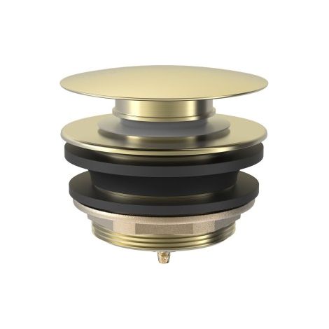 Bonde de vidage Click‑clack pour baignoire Cava doré - TRES 13474010CA