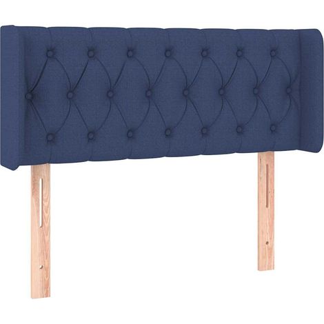 Maison Exclusive - Cabecero de tela azul 103x16x78/88 cm (1/5)