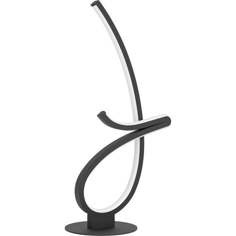 Lampada Scrivania Moderna Cardoncito Acciaio Nero Led 12W 1400Lm Ip20