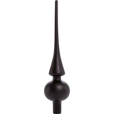 TrendLine Christbaumspitze aus Glas 26 cm schwarz matt Christbaumspitze (1/3)