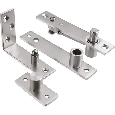 JSSEVN - 1 set of heavy-duty steel pivot door hinges (1/5)