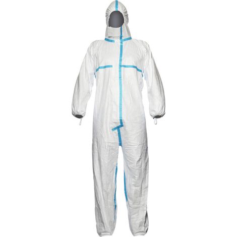 Dupont Schutzoverall Typ 4/5/6 Tyvek 600 Plus, weiß, Unisex-Größe: S